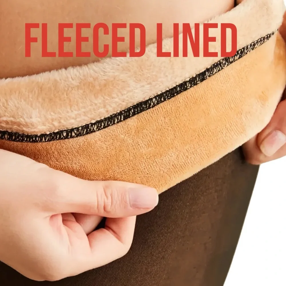 Fleece High-Waist Lined Tights For All Skin Tones XL is SIZE 18-24 NWT